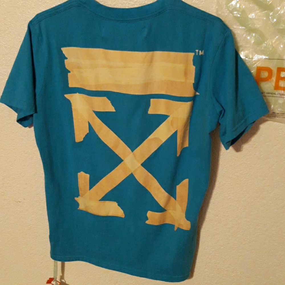 2013 Virgil Abloh Dark Blue Off-white Medium Shirt